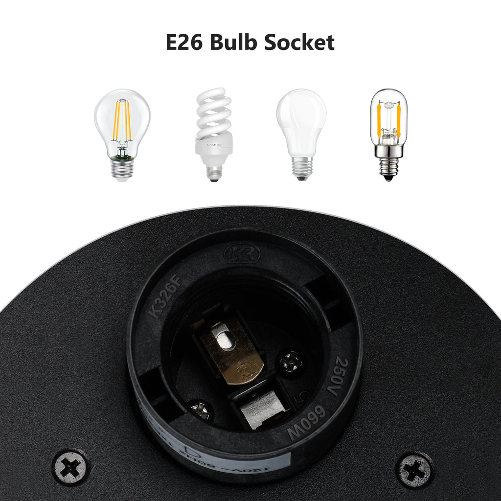 Dawn to Dusk Outdoor Wall Lights, Waterproof Porch Lights Outdoor Wall Sconce for Patio Garage Entryway, Durable Aluminum Exterior Light Fixture with E26 Base, Modern Black (Bulb Not Included)