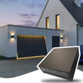 Modern Outdoor Wall Light, Up Down LED Sconce in Black Aluminum, Waterproof Exterior Fixture 450LM 3000K for Porch, Front Door, Garden, Yard, Patio
