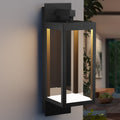 Outdoor Wall Light Fixtures, 15” Exterior Waterproof Wall Lanterns, Porch Sconces Lighting, Modern Matte Black Outside Lights for Patio Front Door Entryway Garage